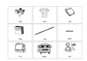 English Worksheet: Adjectives + Opposites Picture Cards 2
