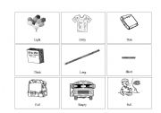 English worksheet: Adjectives + Opposites Picture Cards 2