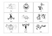 English worksheet: Adjectives + Opposites Picture Cards 3