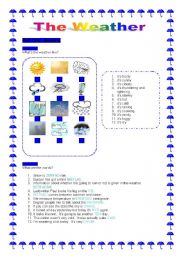 English Worksheet: the weather