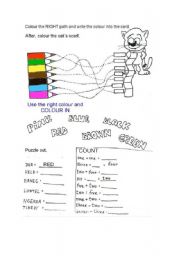 English Worksheet: Cats scarf