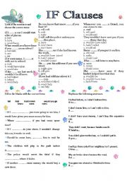 English Worksheet: IF CLAUSES