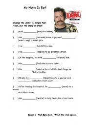 English worksheet: My Name Is Earl