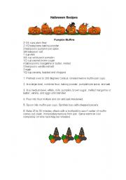 English Worksheet: Halloween receipt