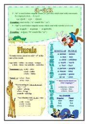 English Worksheet: Singular and Plural nouns