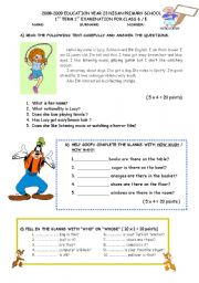 English Worksheet: exam