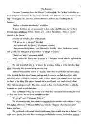 English worksheet: 3 musketeers part 3