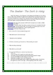 English Worksheet: The Seeker: The Dark is Rising