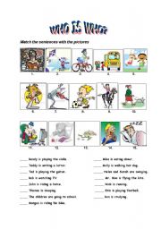 English Worksheet: Who is Who?