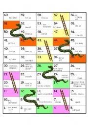 PERFECT GAME!! PHRASAL VERBS - SNAKES AND LADDERS 