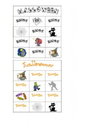 English Worksheet: Halloween bingo part 5