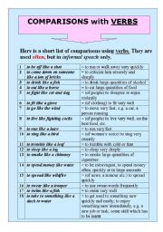 English Worksheet: COMPARISONS