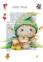 English Worksheet: THE ORIGIN OF FAIRY TALES