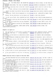 English Worksheet: concordance data