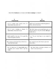 English worksheet: exercises