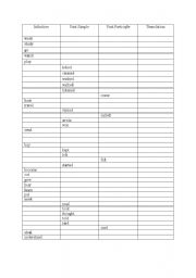 English Worksheet: forms of verbs - regular and irregular
