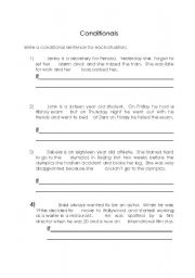 English Worksheet: Third Conditional