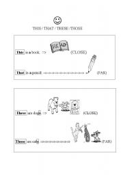 English worksheet: this-that-these-those