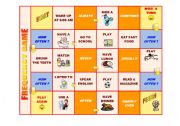 English Worksheet: FREQUENCY GAME (Board game)