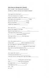 English Worksheet: Song - She - Notting Hill SOUNDTRACK