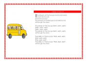 English Worksheet: Wheels on the bus