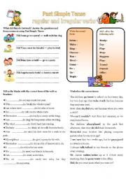 English Worksheet: PAST SIMPLE TENSE