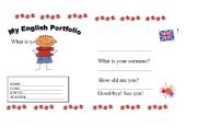 English Worksheet: English portfolio FIRST PAGE for BOYS and GIRLS