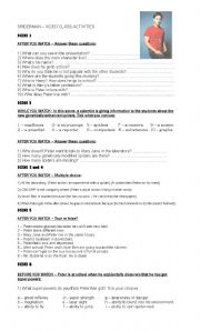 English Worksheet: SPIDERMAN 