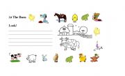 English Worksheet: 8th part Portfolio. ANIMALS FROM THE FARM WS