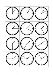 English Worksheet: Telling the time - 1 oclock
