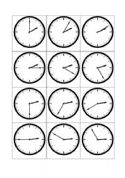 English Worksheet: Telling the time - 2 oclock