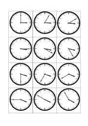English Worksheet: Telling the time - 3 oclock