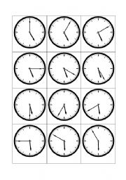English Worksheet: Telling the time - 5 oclock