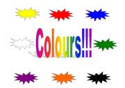 English worksheet: Colours !!! Flashcards of 8 different colors!!! Very Interesting!!!