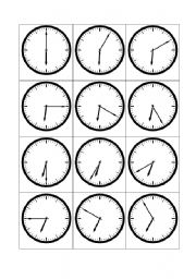 English Worksheet: Telling the time - 6 oclock