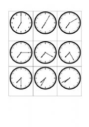 English Worksheet: Telling the time - 7 oclock