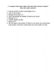 English Worksheet: Fun with math. 