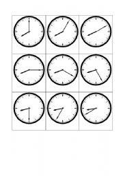 English Worksheet: Telling the time - 8 oclock