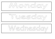 English Worksheet: Days of the week paperchain