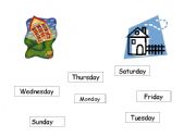 English Worksheet: Days of the week