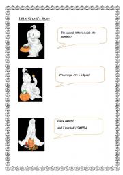 English Worksheet: Little Ghost Story