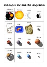 Solar System Card Game