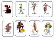 English Worksheet: write your own fairy tale cards game CHARACTERS 2