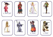 English Worksheet: write your own fairy tale cards game CHARACTERS 1