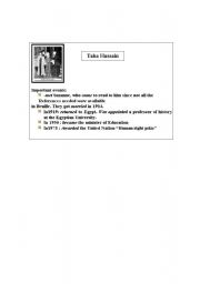 English worksheet: Taha hussain