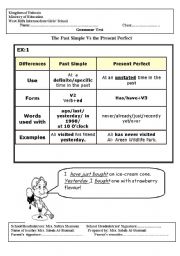 English Worksheet: present and past simple
