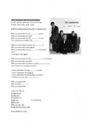 English worksheet: Will You Remember by The Cranberries