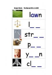 English Worksheet: aw /o:/