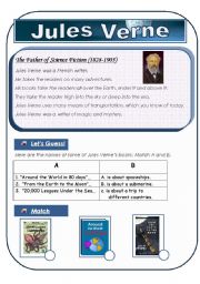 English Worksheet: Jules Verne -