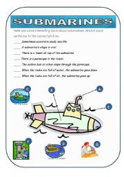 English Worksheet: submarines - 